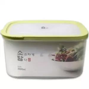 소담 밀폐용기 보관통 3000mL 7호 반찬통 냉장고 용기 스텐반찬통