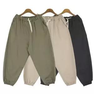 남자마바지 도언 남자 린넨 벌룬 조거팬츠