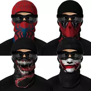 4PCS 발라클라바 풀페이스 마스크 스키 자외선 차단 커버 남성용 오토바이