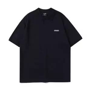 브랜드정품 어나더 아카이브 ANOTHER ARCHIVE 오버핏 에센셜 카라 반팔티_네이비 342364