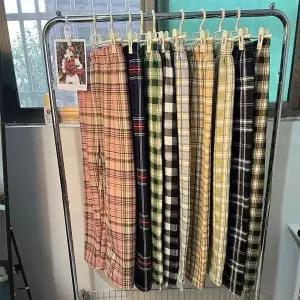 [하프클럽/셀러허브_여성트랜드패션]겨울 양털체크바지 10종 와이드팬츠 양