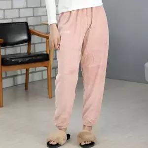 여자 밍크 수면바지 플리스 핑크 극세사 수면바지 두꺼운 수면바지 융기모 바지 집에서입는바지 밍크털바지