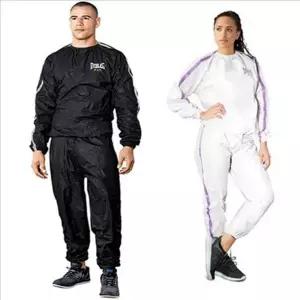 경량 사우나 슈트 남성용 운동 땀복 트레이닝복 피트니스 감량복 세트