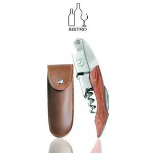 TBZ 원목손잡이 2단 와인오프너 가죽케이스포함 모과나무