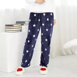 여자 밍크 수면바지 스타 네이비 극세사 수면바지 두꺼운 수면바지 융기모 바지 집에서입는바지 밍크털바지