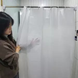 [RIZPICK]무지 방수 비닐 샤워커튼 화이트 150x180