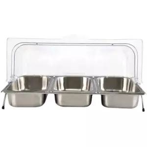 업소용 밧드 뷔페 양념통 사각 스텐 급식 호텔 보관