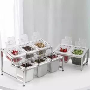 업소용 양념통 스텐바트 진열 철제 스텐 스테인레스