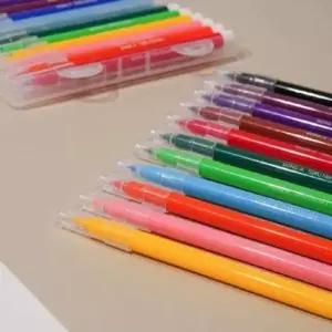 [문구] 논드라이 멀티 색상 사인펜 12색 아트용 색칠펜 수채화 색상펜