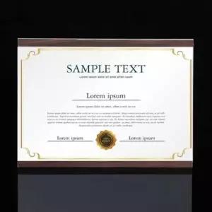 [문구] 아크릴 벽게시판 브라운 A4 메뉴판 소품 정리판