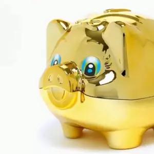 [문구] 저금통 팬시 돼지저금통 중형 동전 절약통 귀여운 디자인 저축용