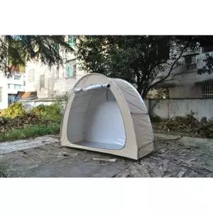 오토바이 차고 바이크 바퀴 주차장 방수 텐트 고정