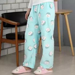 여자 밍크 수면바지 민트베어 극세사 수면바지 두꺼운 수면바지 융기모 바지 집에서입는바지 밍크털바지