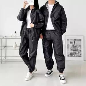 남녀공용 남녀공용 스웨드 땀복 후드집업 운동복 세트