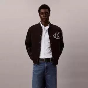 Calvin Klein Jeans 코튼 캔버스 바시티 자켓4RF407G 995951