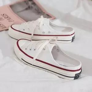 인기상품 스니커즈 뮬여자 슬립온 운동화 화이트 천스니커즈 [W3B3B72_260310]