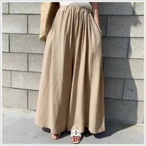 와이드 롱 통큰 시원한 면 치마바지 빅사이즈 팬츠