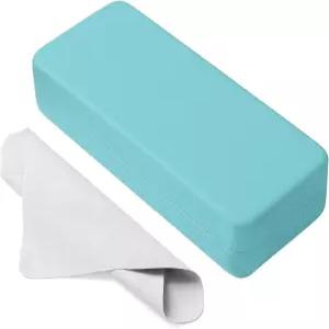 Marvolia 안경 케이스 하드 쉘 스퀘어 대형 PU 가죽 보호 선글라스