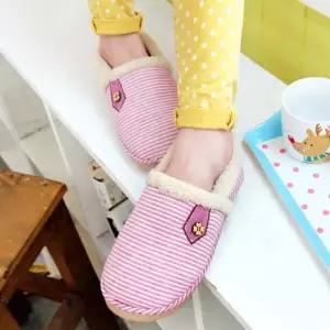 인기상품 겨울 여성 스트라이프 보들보들 거실 털실내화 [W4CB2E0_260310]