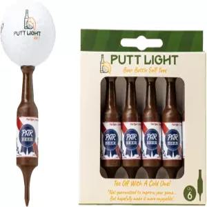 퍼트 라이트 맥주병 골프 티 사실상 깨지지 않고 재활용 가능한 플라스틱 6팩 남성용 선물 총각 파티