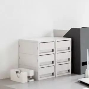 뉴트로 소품함 미니 3단 멀티박스 정리함 서랍 시스맥스 수납 책상