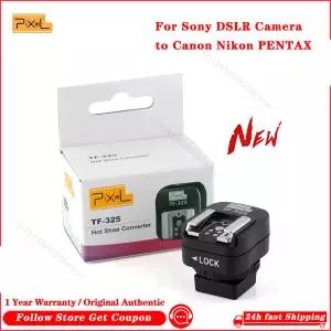 픽셀 TF-325 핫슈 어댑터 컨버터 소니 DSLR 카메라용 캐논 니콘 펜탁스 플래시 라이트용