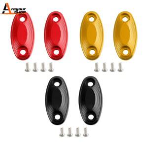 Areyourshop 알루미늄 미러 블록 플레이트 홀 캡, 혼다 CBR 650 F R 2014 2015 2016 2017 2018 2019