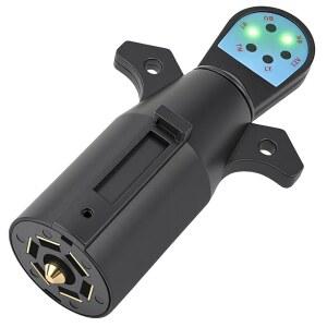 PKDOAX 7방향 트레일러 플러그 테스터, LED 조명이 있는 7핀 라이트 테스터 트럭, 픽업, 견인, RV용 배선 - 앤 플레이