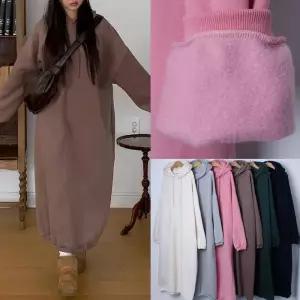 위쉬몰 BU 무지양기모후드원피스(T633H501) 빅사이즈 (29533854A)