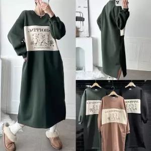 위쉬몰 MA 패밀리베어루즈롱원피스(T596H412) 빅사이즈 (29533870A)