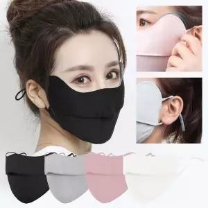 [셀러에이드]골프 햇빛가리개 마스크 SD220453 겨울 양산 귀마개 소품 여성 마스크