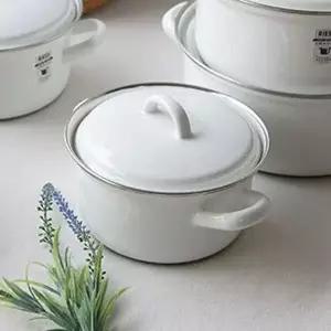 법랑냄비 RIESS 법랑 인덕션겸용 양수냄비 14cm 1P 찌개