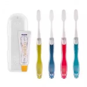 휴대용 여행용 치약 접이식 칫솔 세트 슬림모