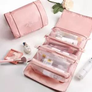 여행용 화장품 파우치 롤업 롤링 파우치 메이크업 휴대용 정리함 투명