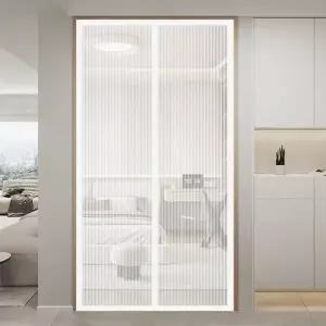 [콩심팥심]자석 모기장 120x210cm 현관 방충망 화이트