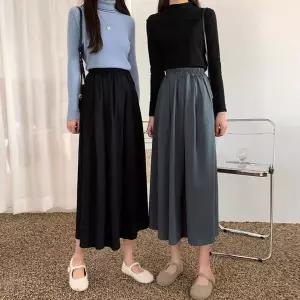 [하프클럽/셀러허브_여성트랜드패션]용치마 온나핏 롱치마 허리밴딩치마