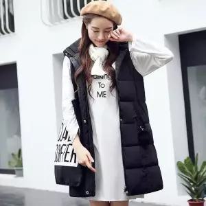 [하프클럽/셀러허브_여성트랜드패션]롱패딩베스트 패딩조끼 베스트 패딩베