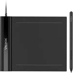 드로잉 태블릿 VEIKK S640 컴퓨터 그래픽 울트라 씬 및 포켓 펜 8192 레벨 컴퓨터용 디지털 패드