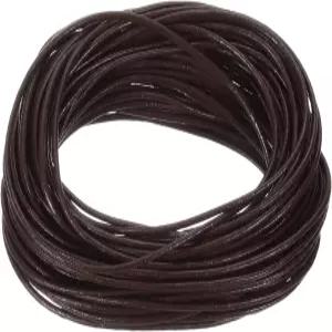DIY 공예 다크 커피를 위한 uxcell 11야드 1mm 원형 가죽 코드 끈끈