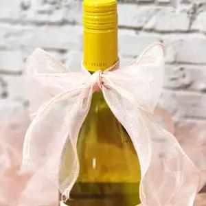 선물포장끈 망사 리본 포장끈 부자재 연핑크