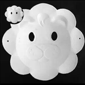 5개 사자탈 반가면 종이가면 꾸미기 색칠놀이 종이탈