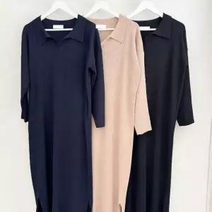 빅사이즈카라원피스 T666L501 마리니트큰골카라원피스 AR (29987636A)