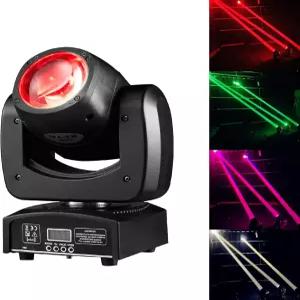 DJXFLI 90W LED 무빙 헤드 DJ 조명 미니 빔 스테이지 매우 밝은 스팟 RGBW 4IN1 DMX 512 13CH 사운드