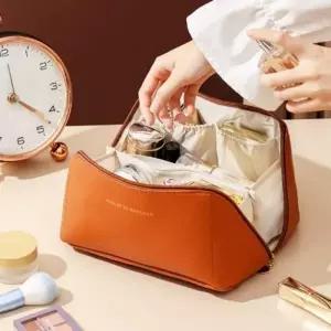 이너백 파우치 화장품 여행 메이크업 가죽 대용량