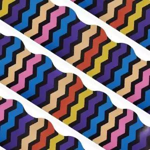 테두리 스티커 컬러 웨이브