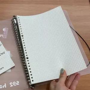 반투명 바인더 모눈노트 B5