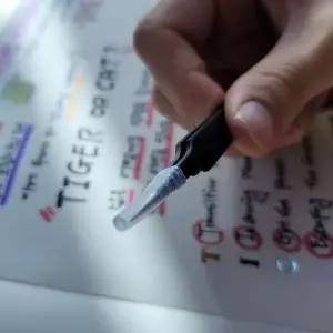 다꾸 스티커 집게 ESD 정밀핀셋 A자형