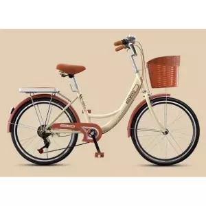 아줌마 여성 자전거 바구니 옛날 출퇴근용 출퇴근