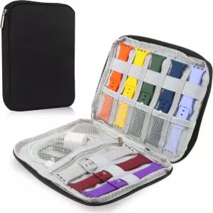 티오레시메 시계 밴드 휴대용 케이스 여행용 홀더 정리함 스트랩 보관 가방 대부분의 크기의 및 액세서리에