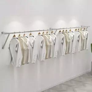 옷가게 벽걸이 행거 옷걸이 우드 청동 매장 의류매장